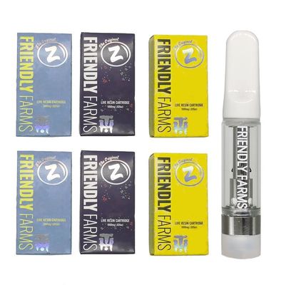 White Ceramic Tip 0.8ml E Cigarette Atomizer Empty Vape Cartridges 4*2.0mm Oil Hole
