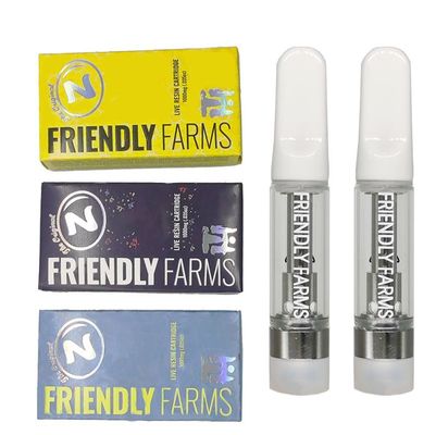 White Ceramic Tip 0.8ml E Cigarette Atomizer Empty Vape Cartridges 4*2.0mm Oil Hole